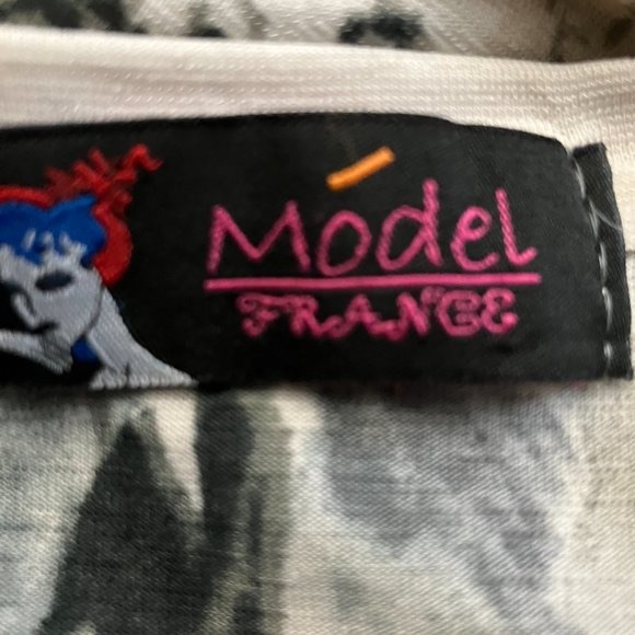 Beautiful Model France Cap Sleeve Blouse With Bling & Butterflies (T100 - Picture 4 of 4